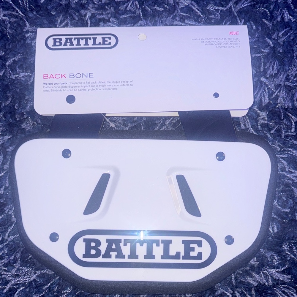 Battle Black Football Back Plate
